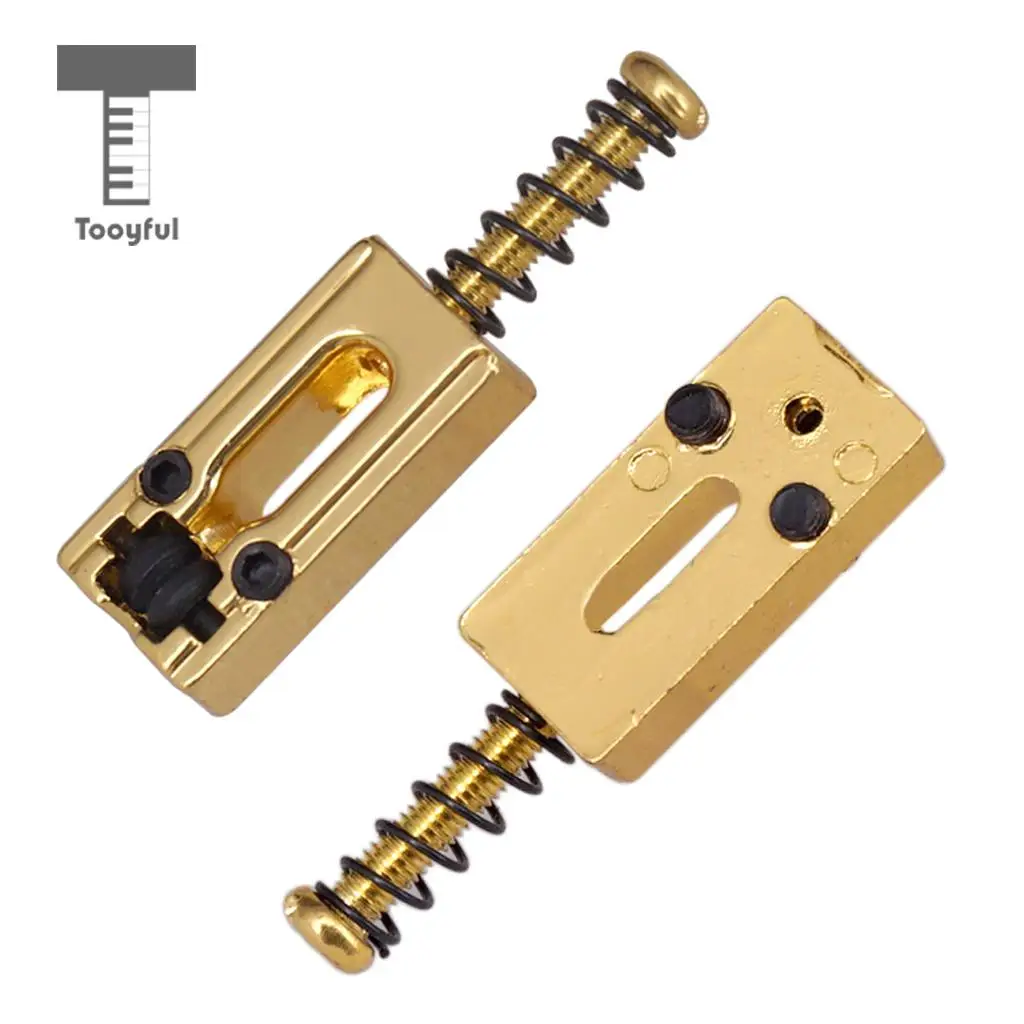 Tooyful 6Pcs Vintage Roller Saddle Guitar Bridge String Saddles for Electric Guitar Bridge Parts