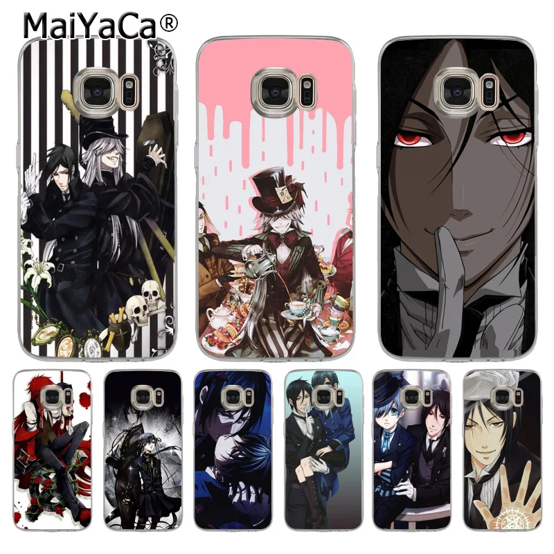 Чехол для телефона MaiYaCa Black Butler с аниме принтом samsung galaxy s7 edge s6 plus s5 s4 s8 | Мобильные