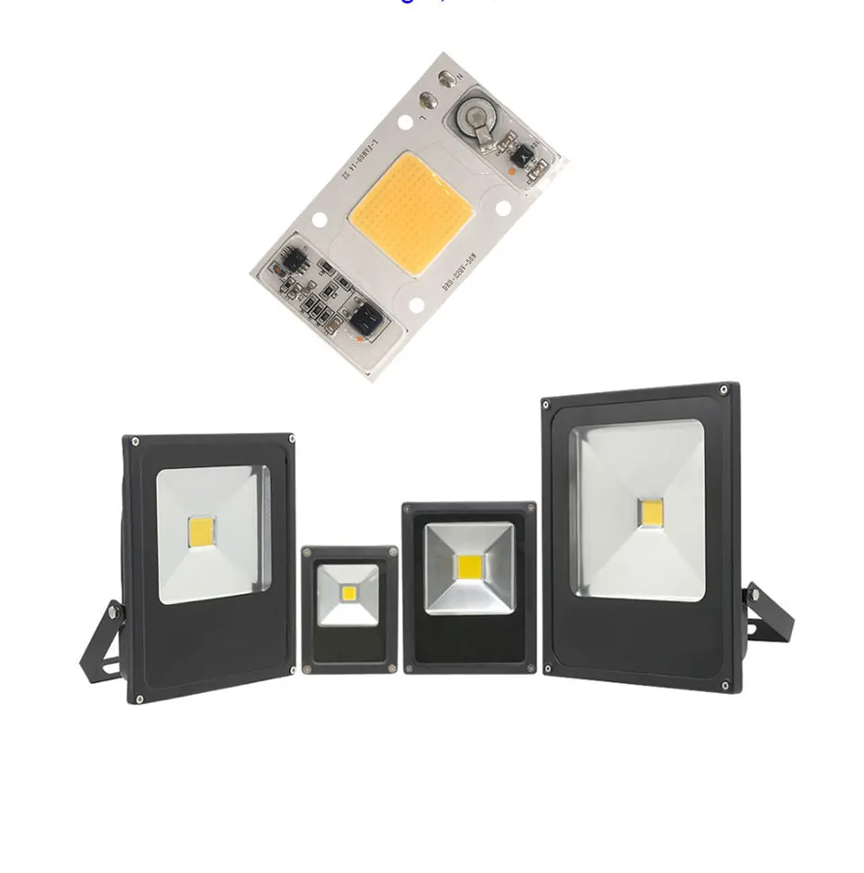 Full Spectrum COB LED Lamp 50W 95% RA 220V AC COB Chip Smart IC for Plant Frow Lights Floodlight Lighting Source Warm Cold White (10)