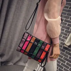 Новая женская сумка, корейская модная цветная сумка, цветная сумка для отдыха, шоппинга, сумка на плечо