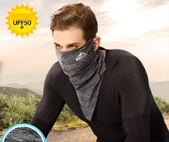 

Summer Ice Silk Sunscreen Triangle Scarf For Men And Women Riding Cool Traceless Mask Multi-functional Outdoor Sports Magic Head