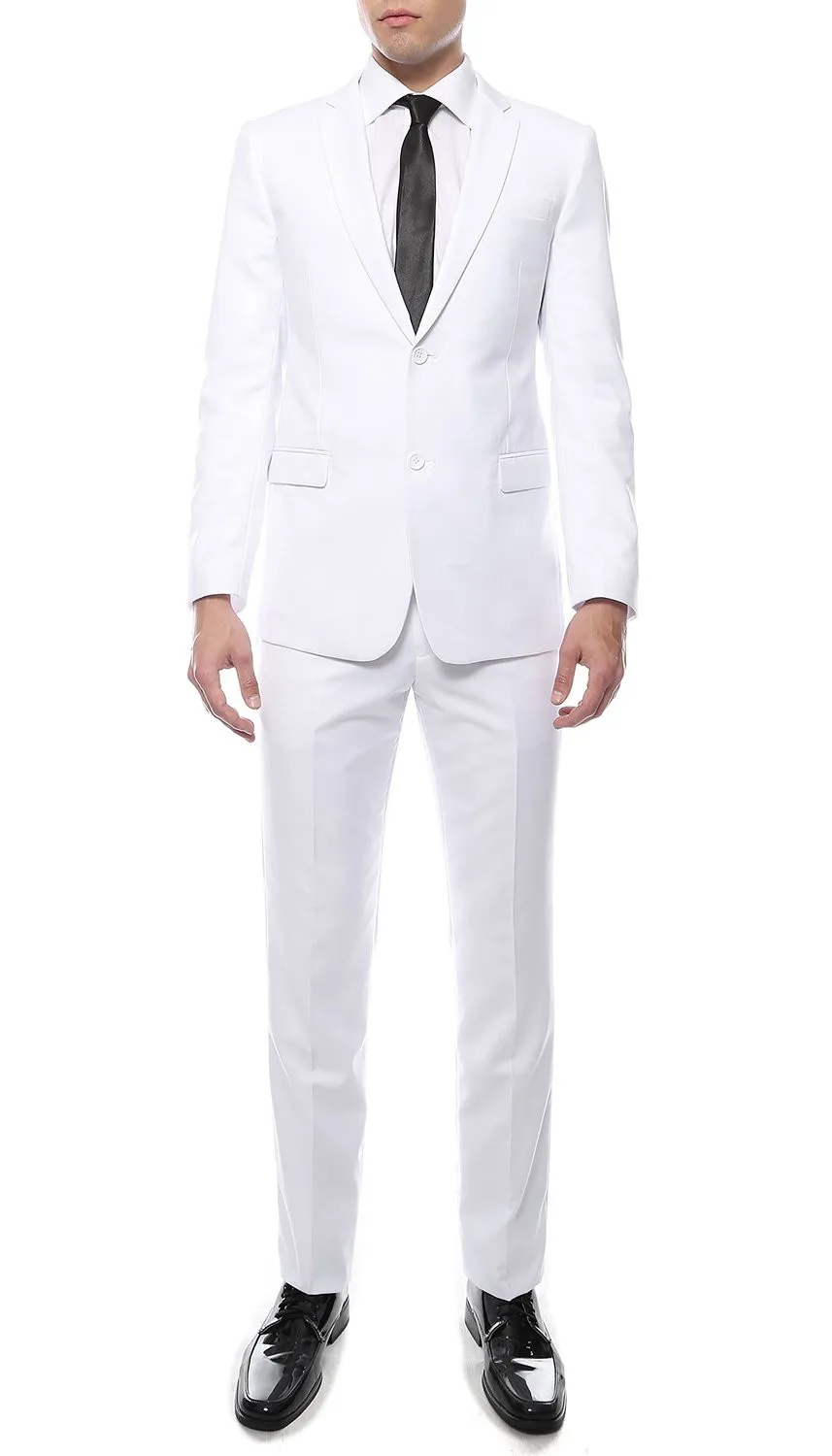 На заказ мужские 2 кнопки Премиум Slim Fit Бизнес костюм жениха Свадебные/выпускные костюмы(куртка+ брюки