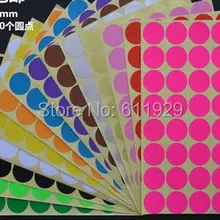 dia.2.5cm 600 шт много красочных круглых пустых бумажных наклеек/Подарочная этикетка для упаковки/ценник/DIY пустая наклейка/логотип