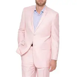 2017 курение индивидуальный заказ розовый Жених Смокинги для женихов мужской костюм 2 кнопки Нотч костюм Selected Homme Свадебные Для мужчин S