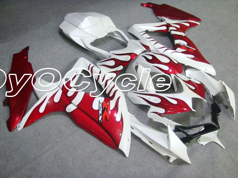 

For Suzuki 08-10 GSXR600 GSXR750 GSXR GSX-R 600 750 K8 K9 Motorcycle ABS Fairing Injection Bodywork Kit 2008 2009 2010 Red White