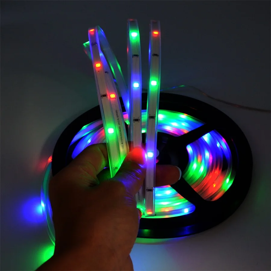 Fita de Iluminação Decoração do Jardim Luz de Tira Solar Powered Smd2835 Flexível 8 Modos Impermeável Led Strip Backlight 5 m 100led 11 Solar powered 5 m 100led luz de