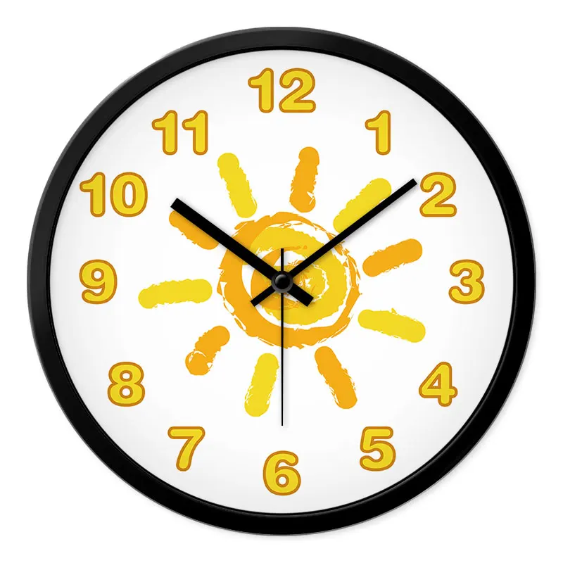 Sunshine Wall clock modern minimalist creative living room silent clock