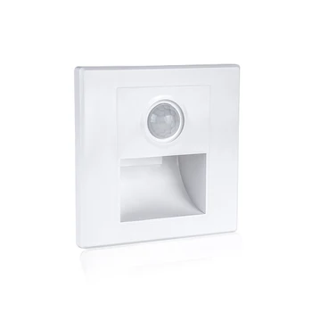 

Recessed In Motion Sensor Stair Wall Lamp 15W 110V 220V Indoor Home Bathroom Kitchen PIR Infrared Induction Night Lighting Lamp