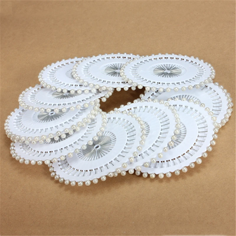 35mm 480Pcs White Round Head Dressmaking Pearl Decorating Sewing Pin Craft For Home Garden DIY Crafts Tool Accessories 