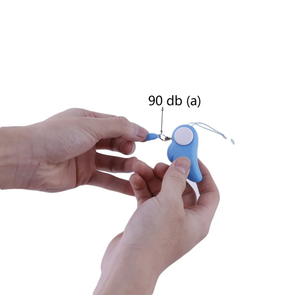 Самозащита персональная защита для девушек и женщин анти-Атака сигнализация электронный персональный безопасный брелок сигнализация