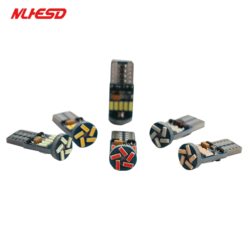 100 шт./лот авто LED T10 canbus led W5W Canbus t10 15smd 4014 неполярный СВЕТОДИОДНЫЙ парковочный свет