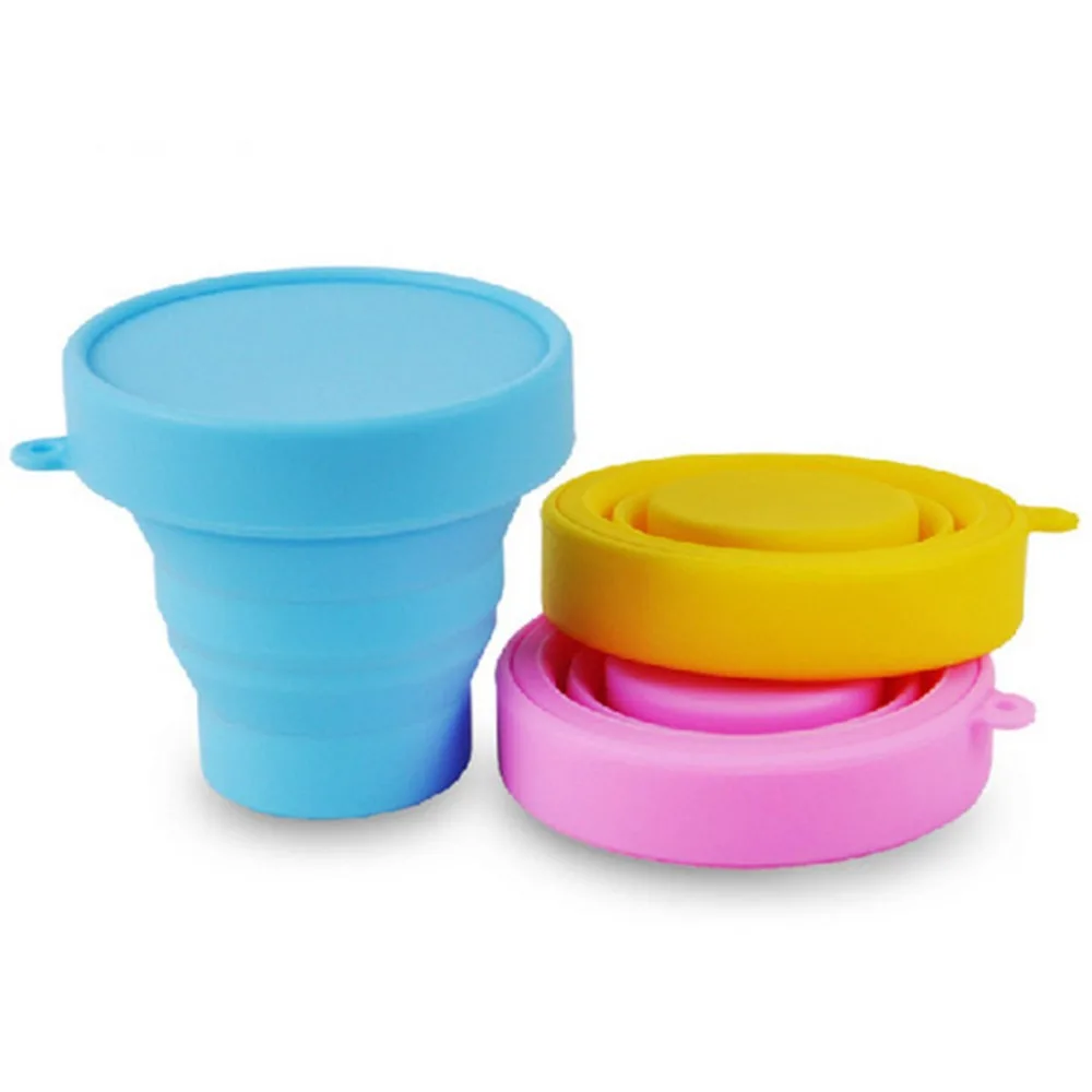 Outdoor Travel Silicone Retractable Folding Cup (4)