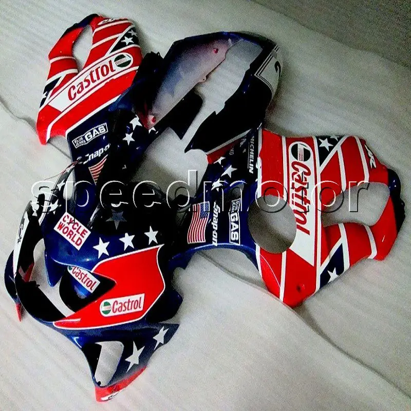 

Custom+5Gifts+NEW Injection mold ABS plastic cowl CBR 600 F4 99-00 star red motorcycle Fairing for Honda CBR 600F4 1999 2000