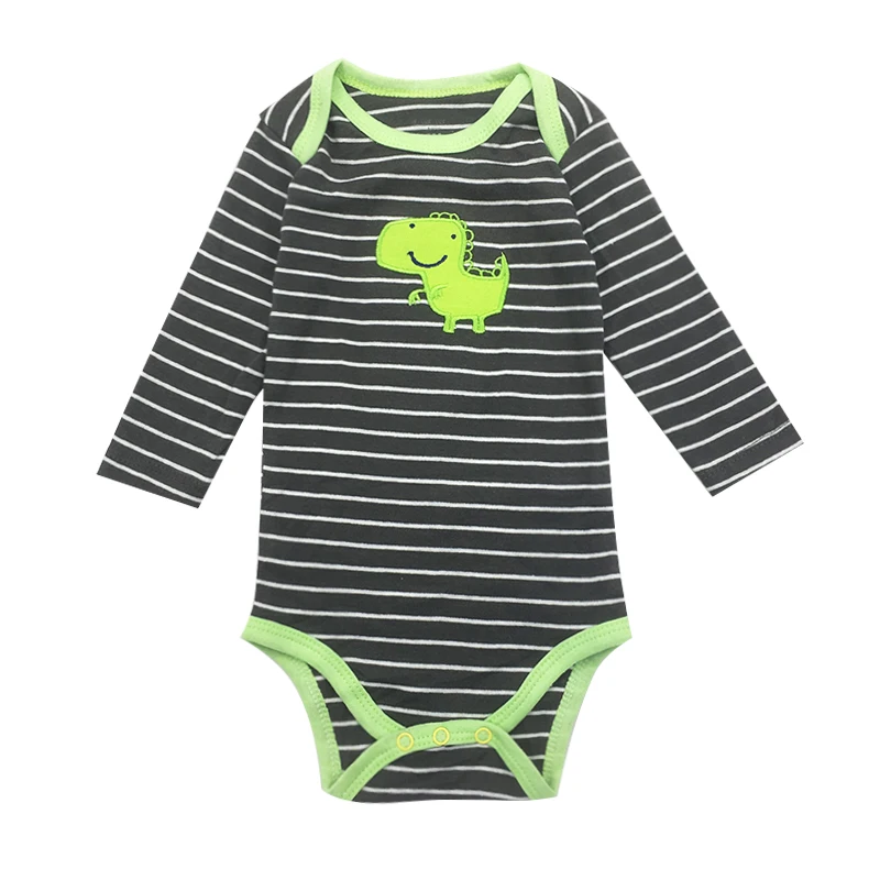 5Pieces/Lot Baby Bodysuits Long Sleeved Boys Girls Clothing Triangle Newborn Bodysuits Cotton 3-24M Baby's Sets