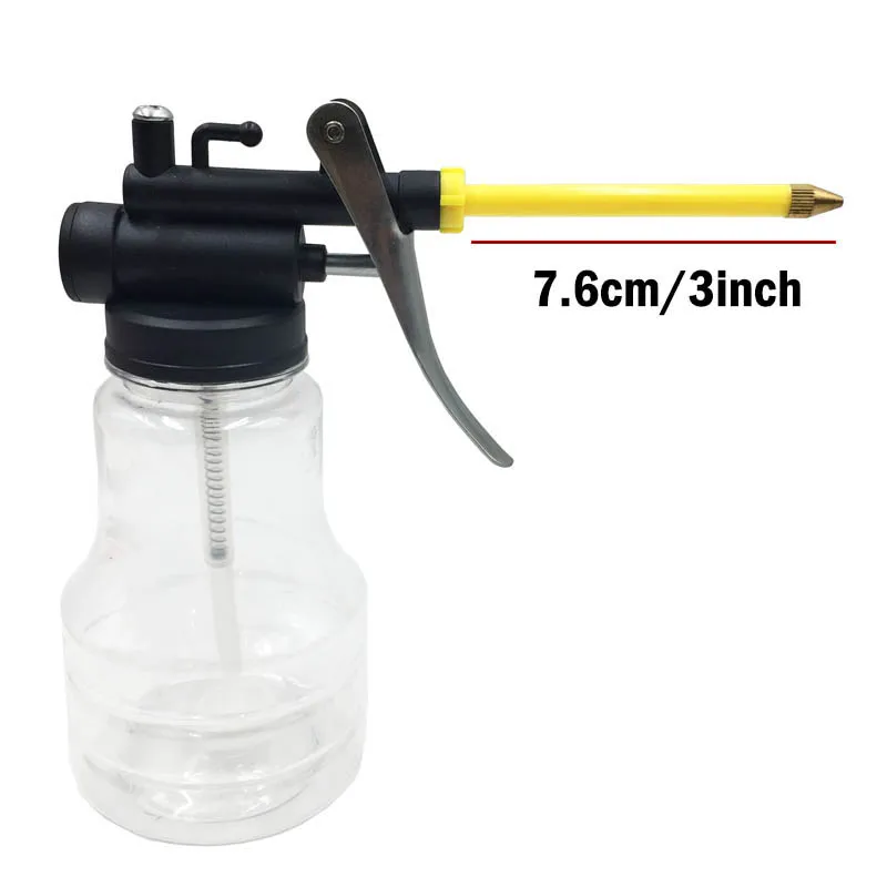 

250ml Transparent High Pressure Oil Pump Spray Gun Machine Grease Gun Oiler Lubrication Oil Can Paint Hand Repair Tool Car DIY