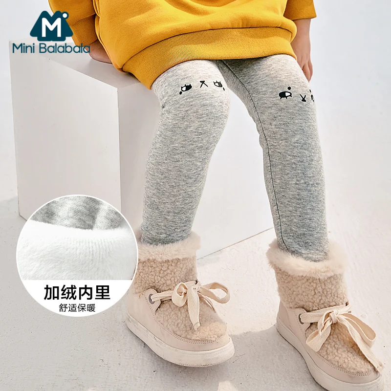 

Mini Balabala 2018 Fall Winter Newborn Infant Baby Boys Girls Thick Pants Bloomers long Pants Bebe Leggings