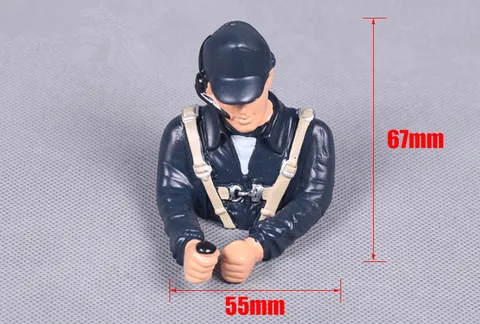 FMS Pilot Figures Hand Painted FMSPilot001 014 for RC Airplanes Model Plane Aircraft Warbird Sport Jet Car Boat Drone Toy Driver title=