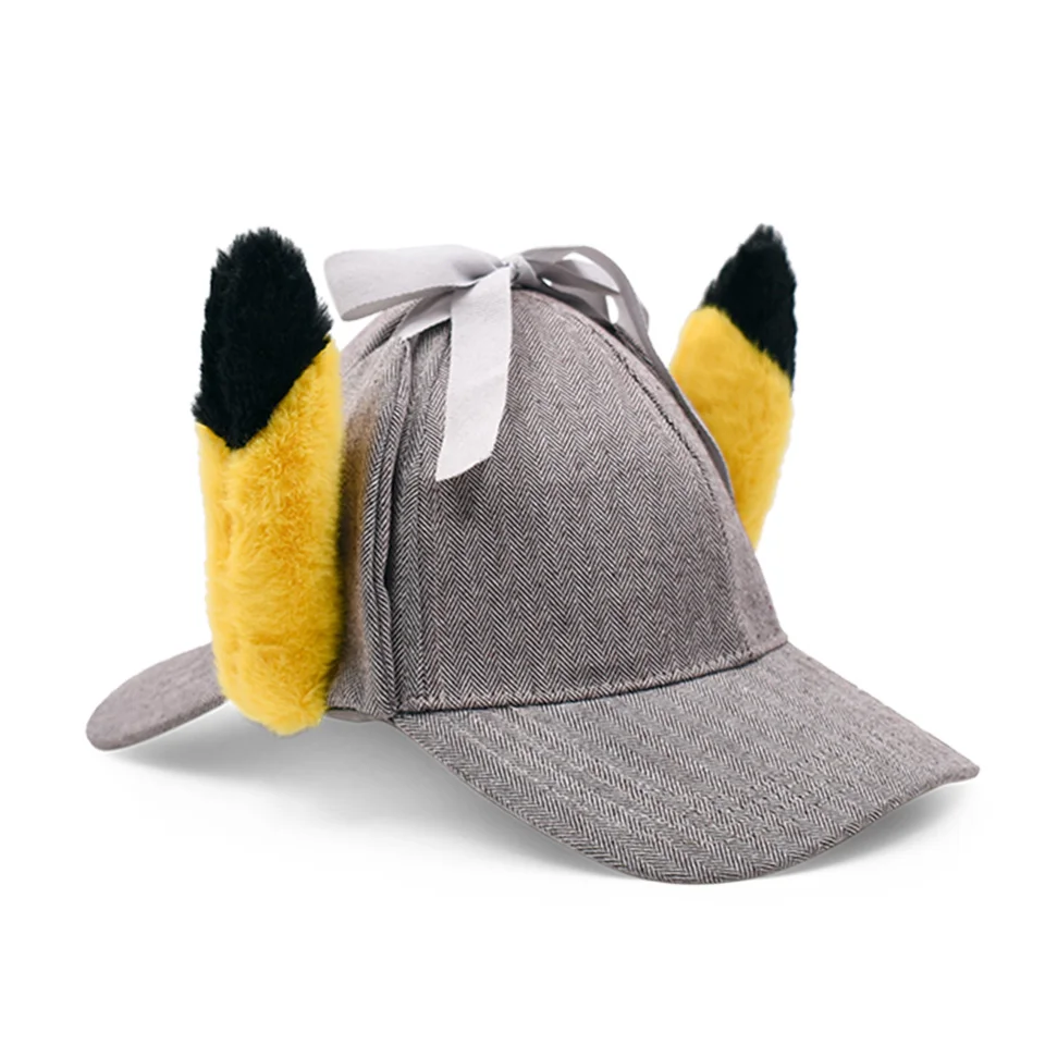 New Movie Detective Pikachu Cosplay Pikachu Hat Live Animated Adult