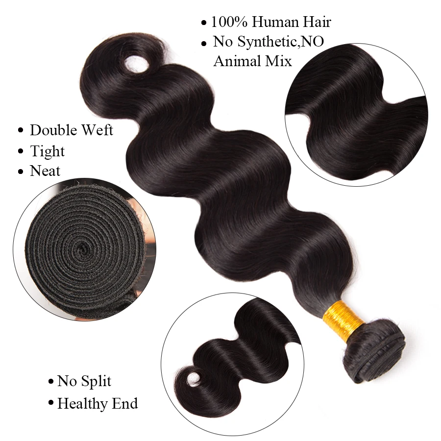 Malaysian Body Wave Bundles 100% Human Hair Bundles 10-28 Inch 1/3/4 Bundle Deals Natural Color Non Remy Hair Extension Beyo Malaysian Body Wave Bundles 100% Human Hair Bundles 10-28 Inch 1/3/4 Bundle Deals Natural Color Non Remy Hair Extension Beyo