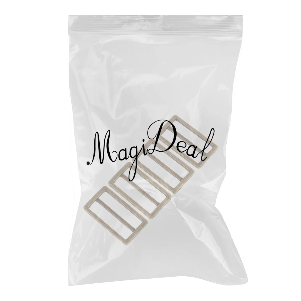 4Pcs Metal Tri Glide Slide Buckles Backpack Straps Adjuster Buckles 38mm Webbing Slider