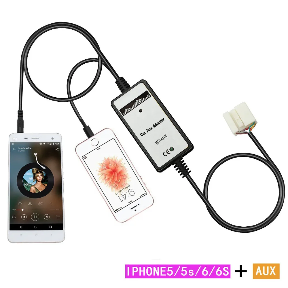 Автомобильный CD адаптер Moonet mp3 3 5 мм AUX кабель для Honda 2 4 14pin element 2005 10 odyssey 11 pilot 05 s2000 12