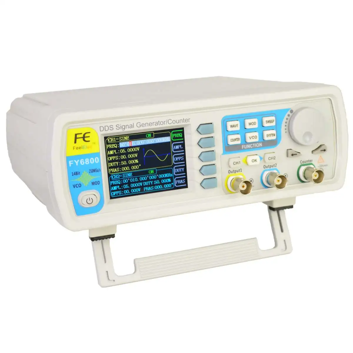 

Dual-channel Digital signal generator DDS Frequency Function Generator Arbitrary Waveform Generator 250MSa/s 14bits 20~60MHz