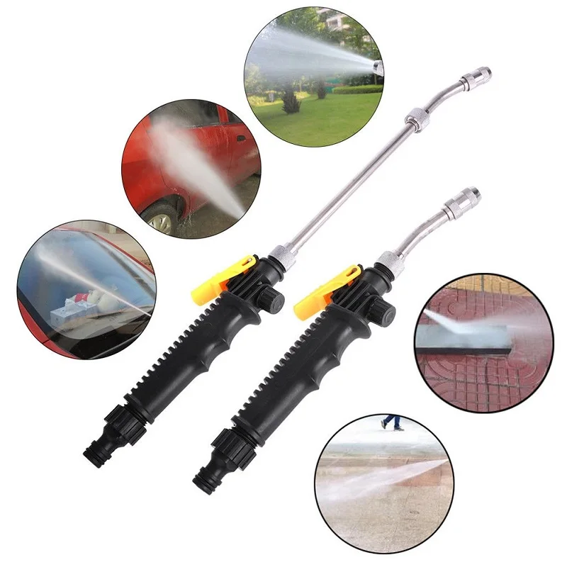 ground auger 11"/19''/22'' High Pressure Power Washer Spray Nozzle Water Gun Car Wash Garden Cleaning Tool best long reach hedge trimmer