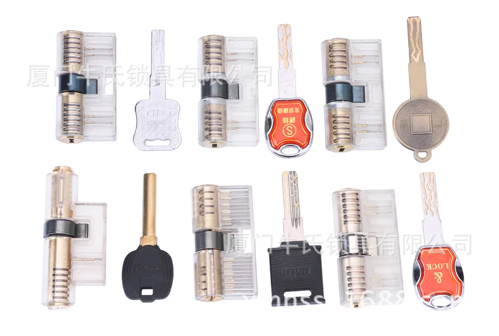 

5 Pcs/ Lot Transparent Copper Lock Cutaway Training Skill Professional Visable Practice Padlocks Lock For Locksmith Hot Sale
