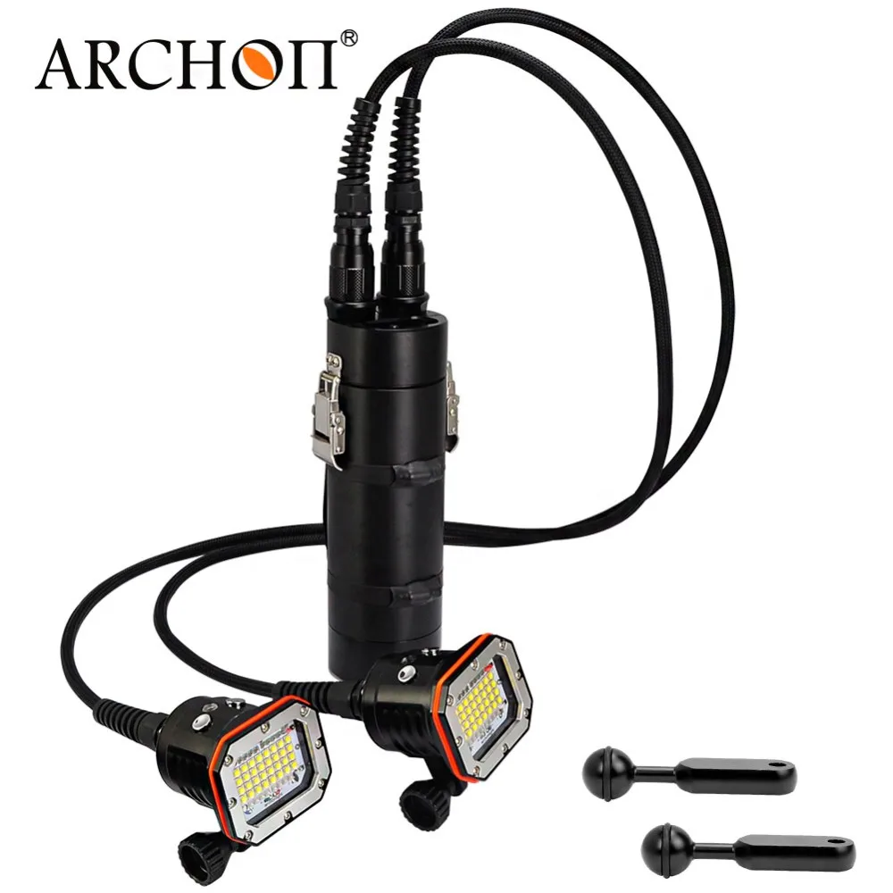 ARCHON DH150W WH156W светильник для дайвинга 32* CREE XM-L2 U2 светодиодный светильник для видео 30000 люмен 150 м фонарь для подводного плавания с батареей+ кабель