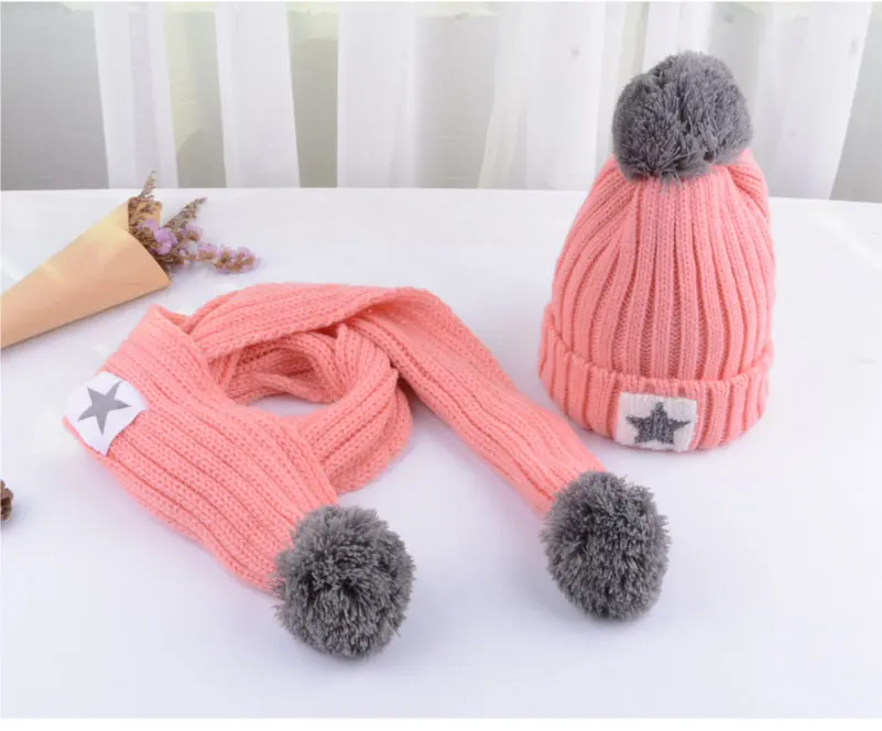 Детский комплект из шапки и шарфа; зимний комплект для детей; шарф и шапка для девочек; шарф для мальчика и перчатки