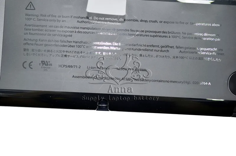  JIGU A1322 Original Laptop Battery For APPLE MacBook Pro 13