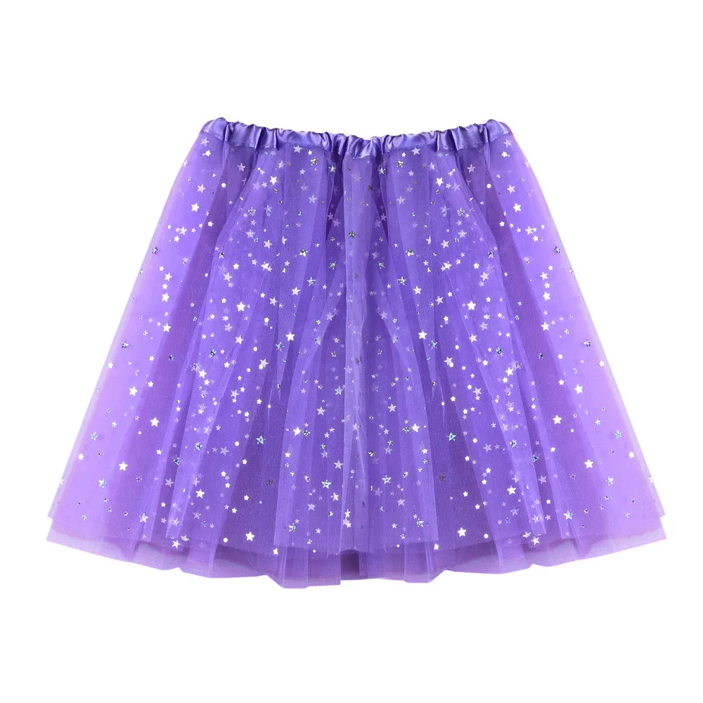 Light Purple Женская качественная женская плиссированная газовая короткая юбка-пачка для взрослых танцевальная юбка W318 - Цвет: Light Purple