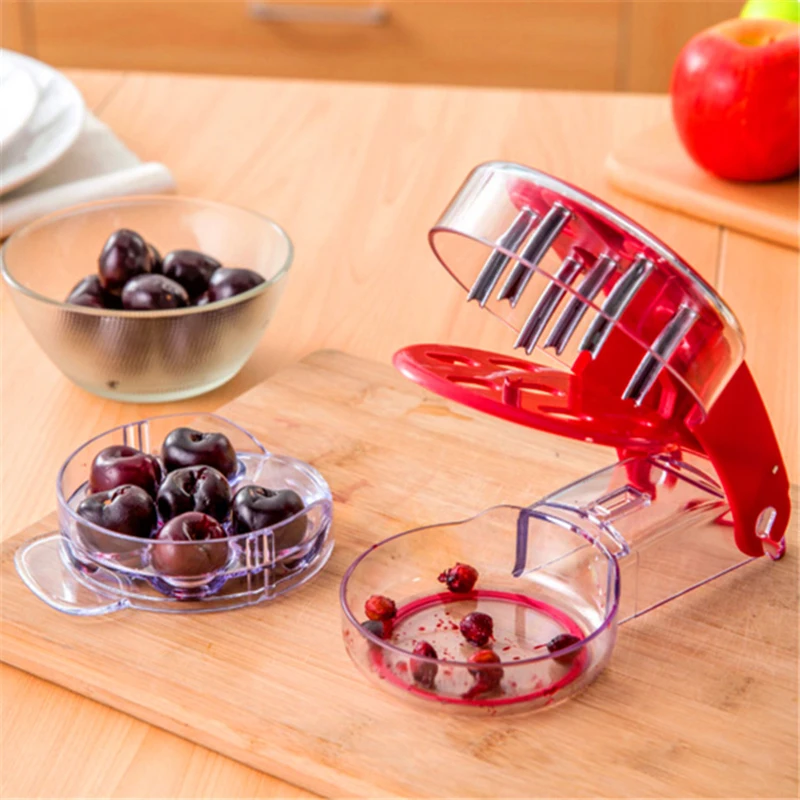 

ONEUP Cherry Pitter stainless steel Remove Multi-grain Cherry Seed Fruit Peeler Fruit Slicer Fruit Tool Creative Gadgets