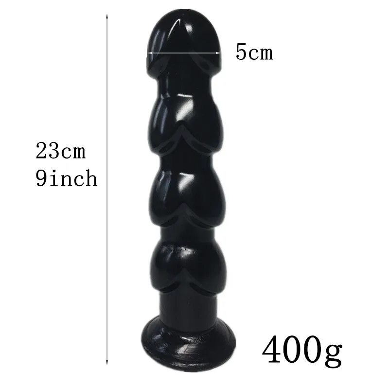 Günstige 9 zoll Flexible Anal Perlen mit Sauger Sex Produkte Anal Sex Spielzeug für Erwachsene Gute Qualität Silikon Große Butt Plugs (23 cm)