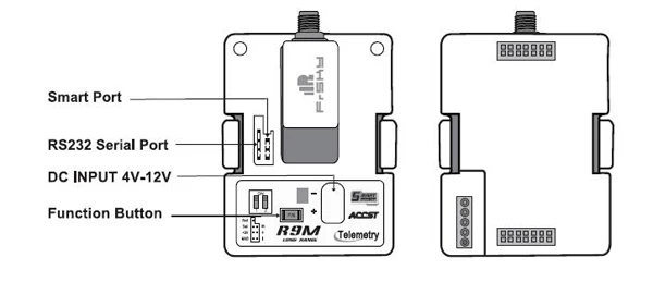 Frsky R9M расширитель дальнего действия с R9 мини-приемником для радиоуправляемого вертолета