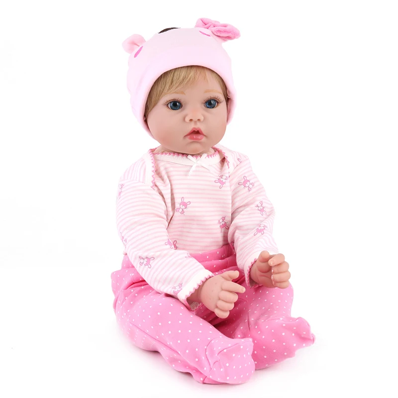 

20inches Lifelike NPKDOLL Reborn Bonacas 50 cm Silicone Vinyl Reborn Babies Doll Toy Alive Baby Doll For children Birthday Gifts
