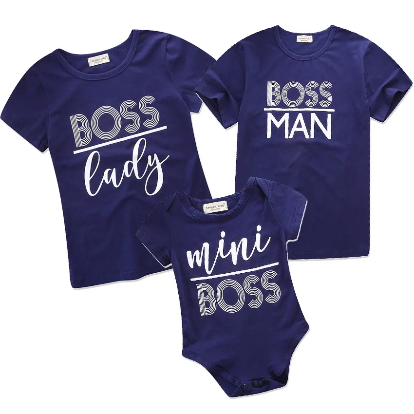 

family matching clothes outfits look mother daughter mini boss t shirt mommy and me clothes mom daughter romper dresses clothing