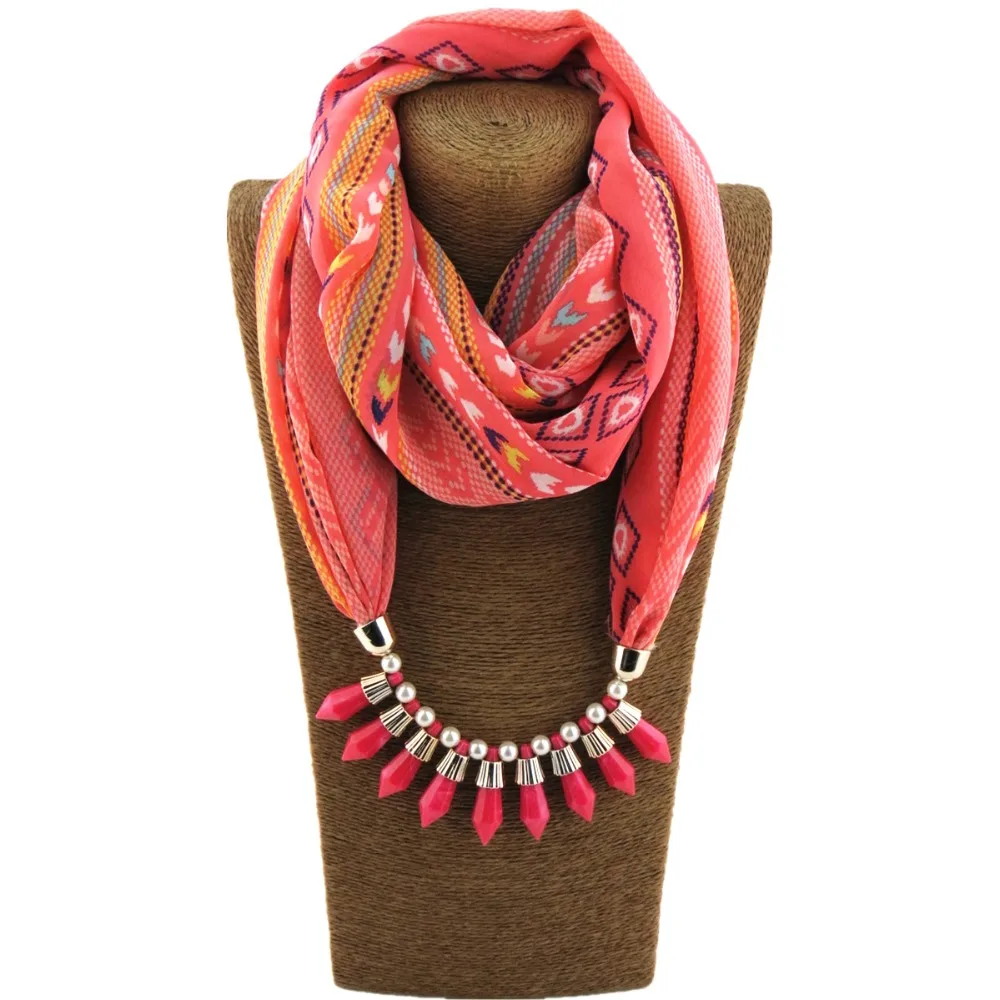 Женские модные шармы шарф ювелирные изделия кулон качекол ювелирные изделия шарфы ожерелье шарф теплый сплав ожерелье кисточкой бусины