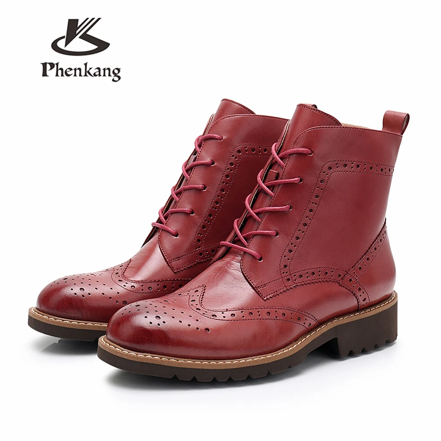 Женские ботильоны из натуральной овечьей кожи yinzo Обувь ручной работы с