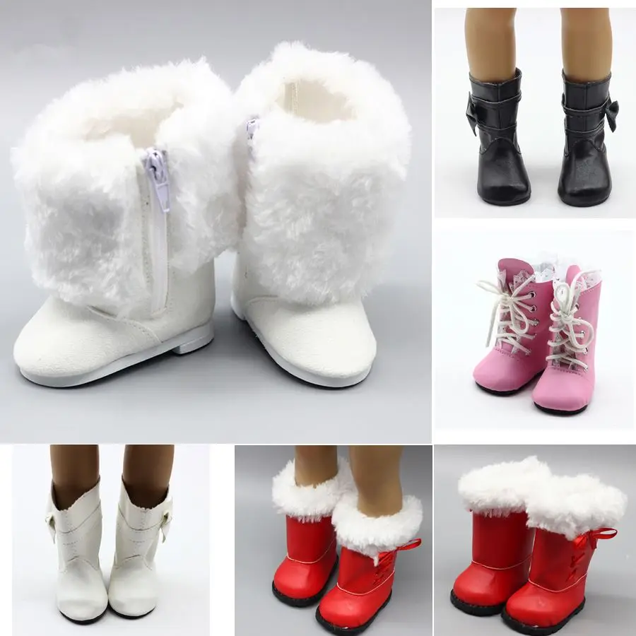 Baby Doll Boots Shoes For 18 inch Girl Dolls Accessories Mini Shoes Toy Christmas Giftin Dolls