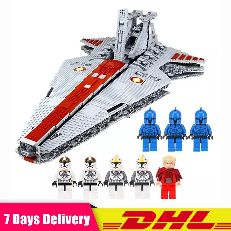 

LEPIN 05077 Star 6125 PCS Wars The UCS Rupblic Star Destroyer Cruiser ST04 Building Blocks Bricks Set DIY Educational Toys Gift