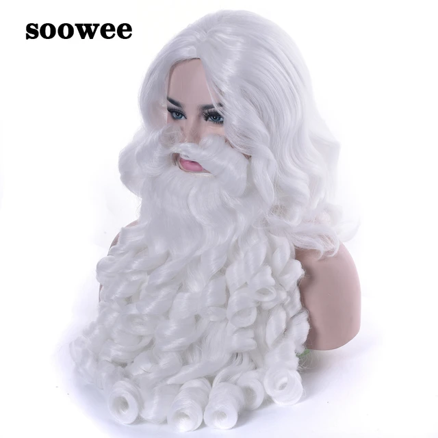 Soowee Dlinnye Glubokie Volny Rozhdestvenskie Kostyumy Parik Santa Klausa I Borody Sinteticheskie Volosy Korotkie Santaclaus Rozhdestvenskij Podarok Kosplej Pariki Kupit Nedorogo V Internet Magazine S Dostavkoj Sravnenie Cen Harakteristiki Foto