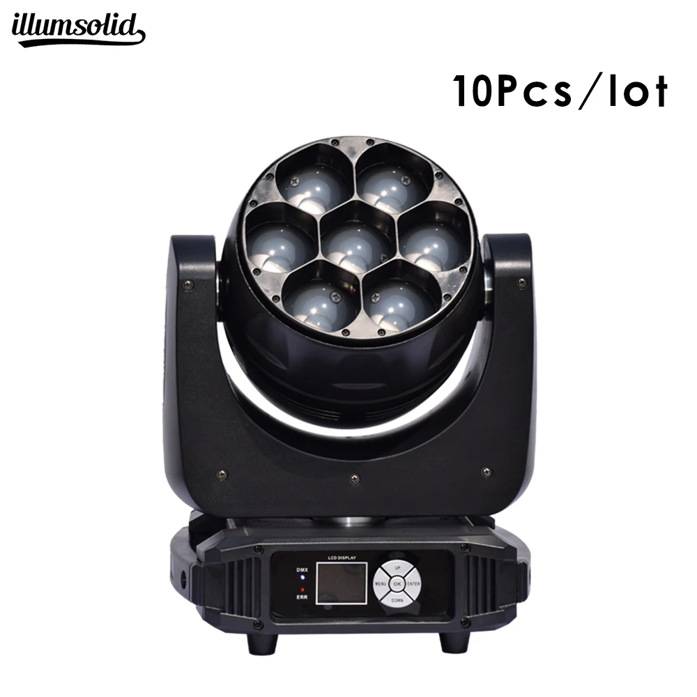 

7x40w Stage Wash Moving Head light zoom led disco light high brightness 10pcs/lot