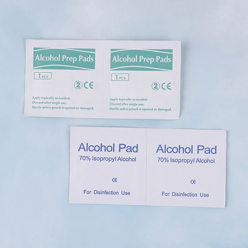 100 шт./лот спирт Prep Swap Pad Первая помощь домашний макияж влажные салфетки для