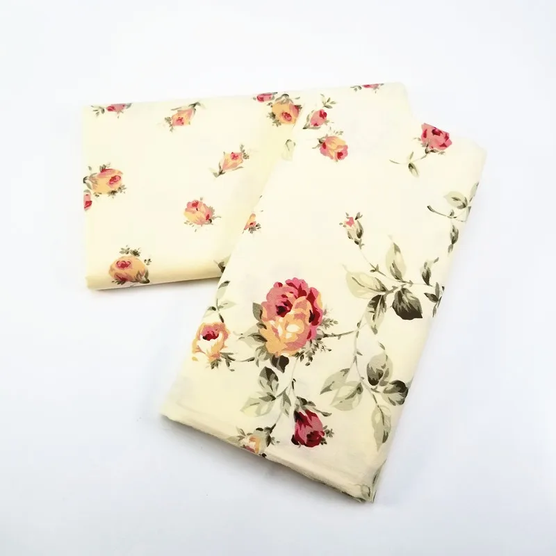 

Rose Flower Print 100% Cotton Fabric Twill Patchwork Textile Cotton Fabric DIY Sewing Quilted Fabric for Baby & Child