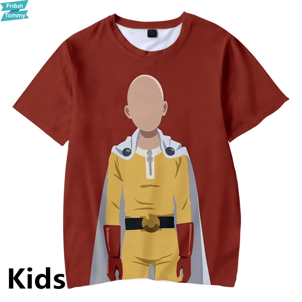 

One Punch Man Season 2 3D Printed Children T-shirts Summer Fashion Short Sleeve Tshirts Hot Sale Casual Streetwear Kids Clothes