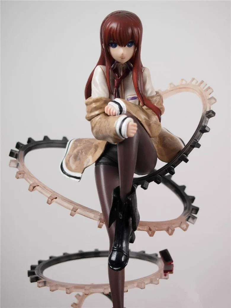 Новые горячие 24 см Steins Gate Makise Kurisu Кристина фигурка игрушки коллекция Рождественский подарок кукла