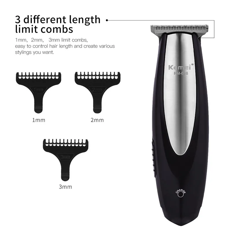  KEMEI Professional Stainless Steel Automatic Suction Hair Clipper Adults Kids Electric Rechargeable
