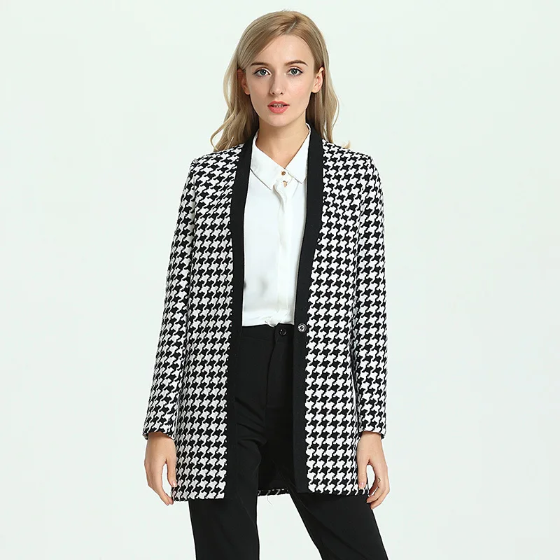 2018 New Plaid Womens Business Suits Spring Autumn All