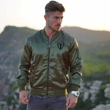 2018Autumn and winte New Men s Bomber Zipper Jacket Male Casual Streetwear Hip Hop font b
